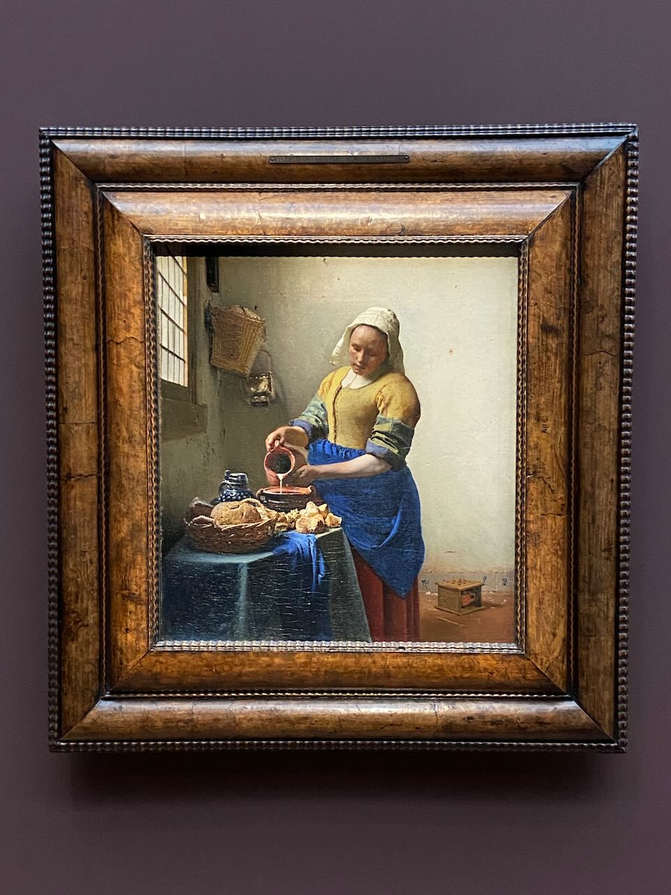 Vermeer's Milkmaid painting